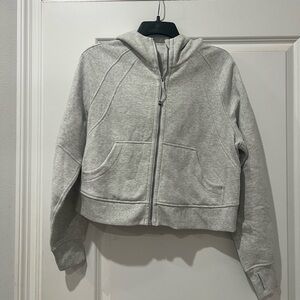 Lululemon cropped full zip scuba hoodie
